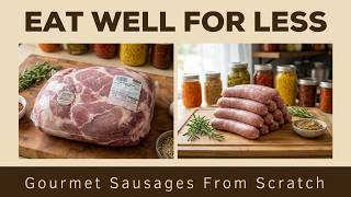 Eat Well For Less $$...Transform Inexpensive Whole Pork Shoulder into Gourmet Sausages. No nasties