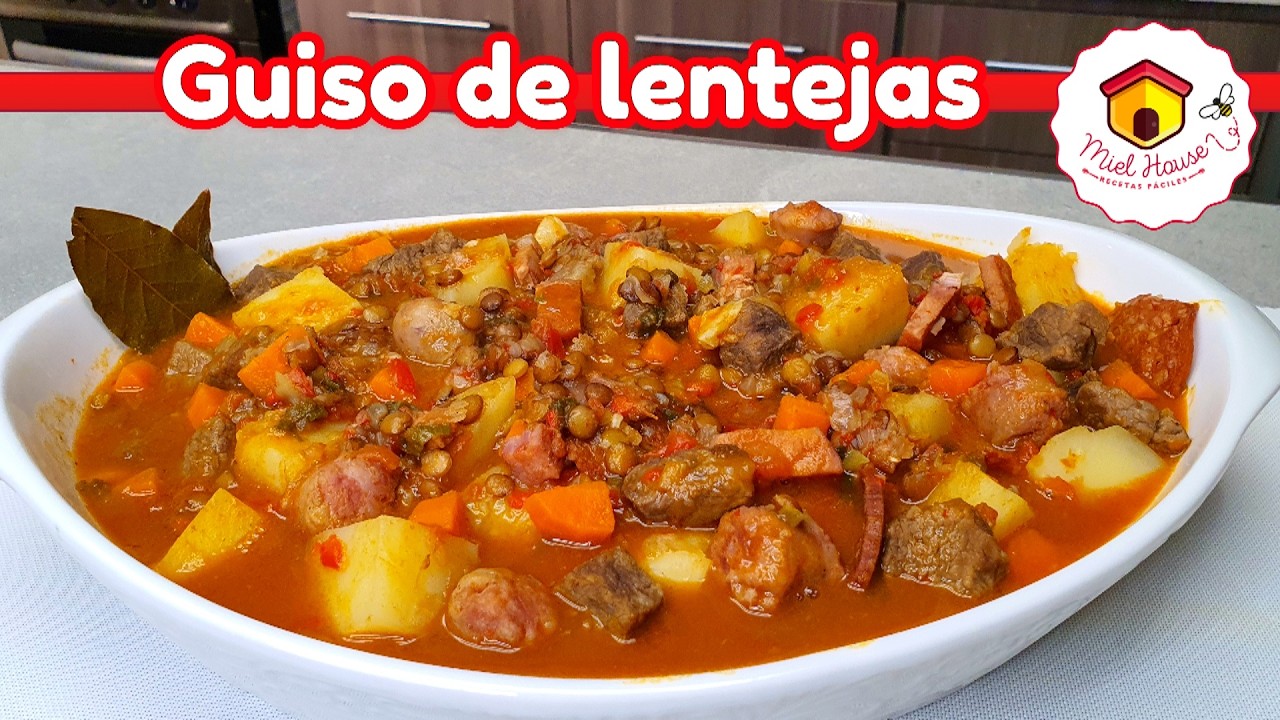 Guiso de lentejas SUPER FÁCIL delicioso