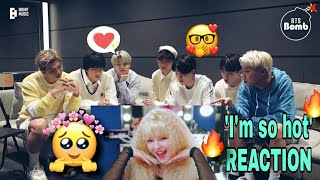 bts reaction to momoland 'I'm so hot' official mv