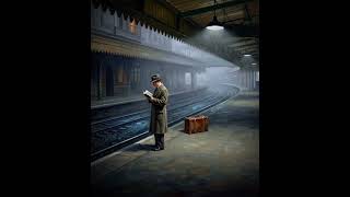 The Midnight Platform | 1940s Jazz Noir & Steam Train Ambience for a Long Journey