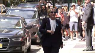 Video shows Hillary Clinton leaving 9/11 event early