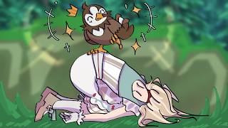 Anime Cow-Girl Hunts Teal Penguin (Pokemon BDSP)