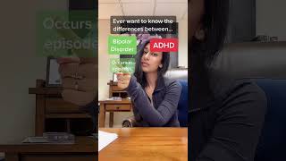 WHAT ARE THE DIFFERENCES BETWEEN ADHD AND BIPOLAR? #Drsasha #adhd #shorts