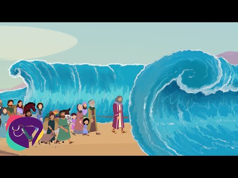 The crossing of the Red Sea - Animated, with Lyrics