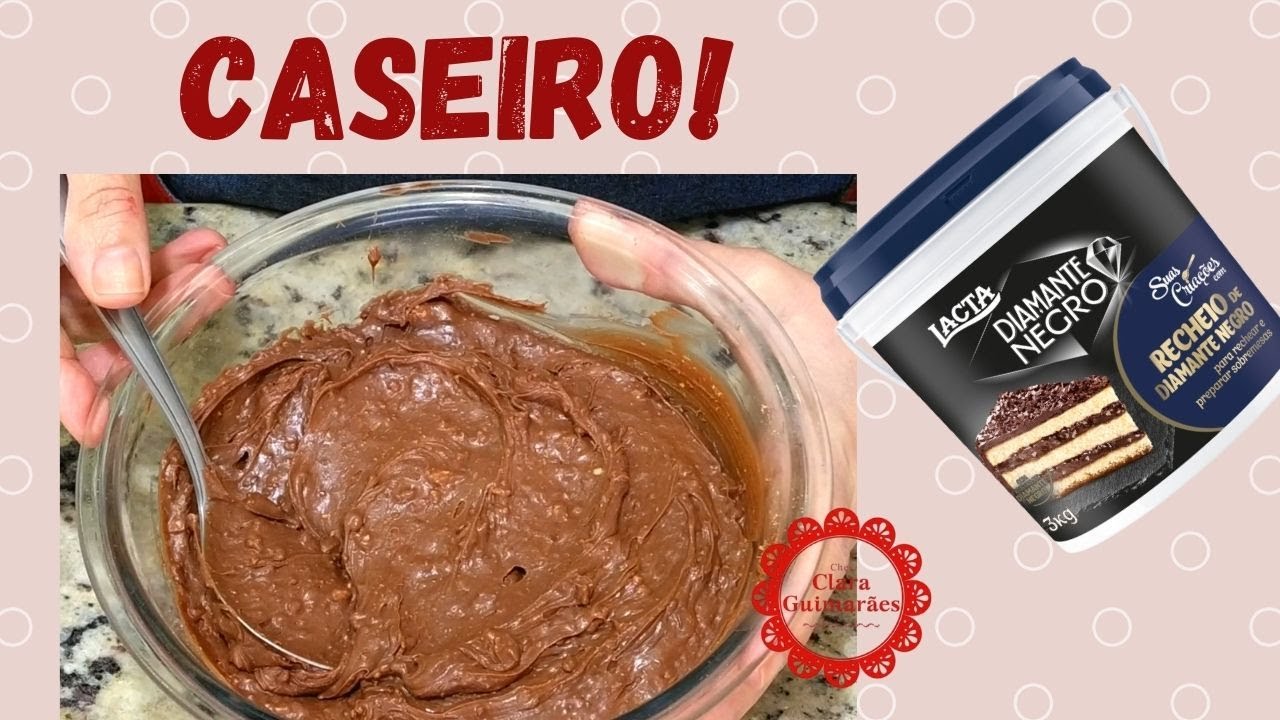 Ficou perfeito esse RECHEIO DIAMANTE NEGRO! Fácil e irresistível