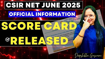 🚨 BREAKING NEWS | CSIR NET June 2025 Results Out 😱 | Download Score Card Now | NTA Official Update 🔥