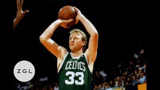 I'd go over there and shoot all the time while the clothes was dryin' - Larry  Bird first practiced shooting while helping his mom with the laundry, Basketball Network