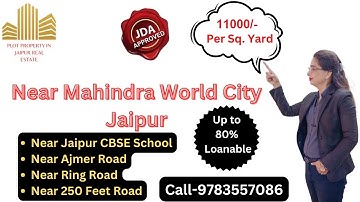 Call 9783557086 Shanti Enclave Jaipur JDA Approved Shanti Enclave Near Mahindra World City Jaipur