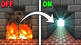 Celebrity Fully Hidden Fireplace Entrance! - Minecraft Tutorial Net Worth