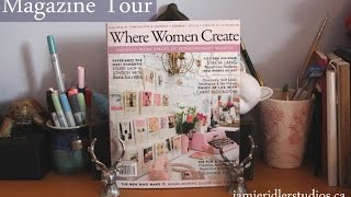 Magazines I Use for Collage & Journaling: Where Women Create Flip-through