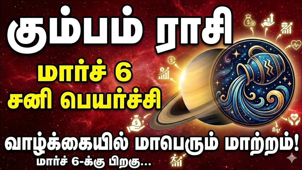 கும்பம் | சனிப்பெயர்ச்சி பலன்கள் 2026 | யதார்த்த ஜோதிடர் | Sani Peyarchi 2026 | Kumbam 2026 | sani