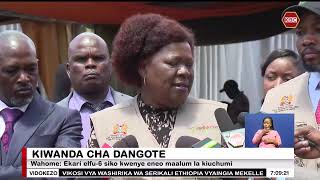 Wahome asema kiwanda cha Dangote kinajengwa kwenye ardhi ya serikali Lamu