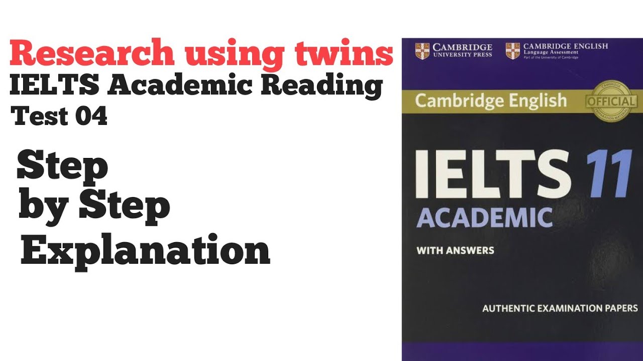 research using twins reading answers with explanation