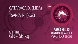 1/2 GR - 66 kg: R. TSAREV (KGZ) df. D. CATARAGA (MDA) by TF, 10-0