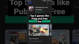 Top 5 Games Like Pubg And Free Fire Android Under 100Mb And Offline