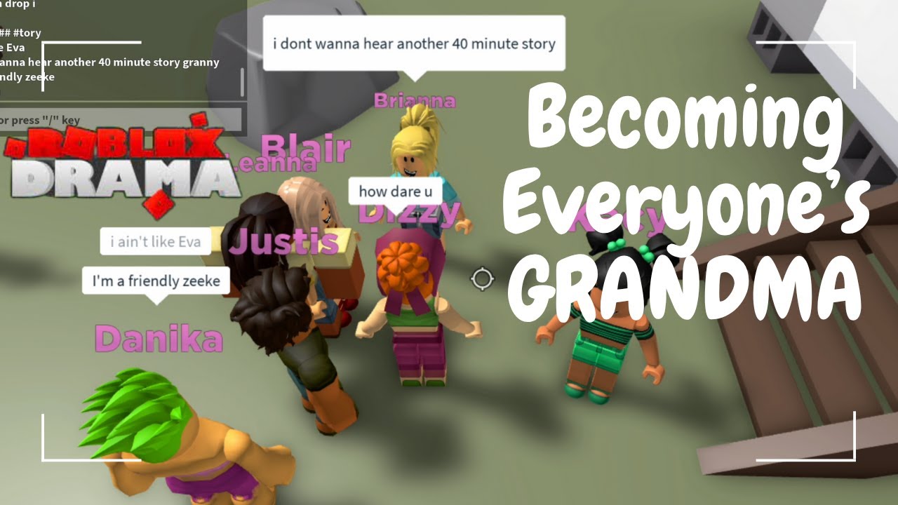 Becoming everyone's GRANDMA in Total Roblox Drama (FUNNY MOMENTS, FIGHTS, DRAMA)