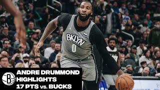 Andre Drummond Highlights 17 Points Vs. Milwaukee Bucks