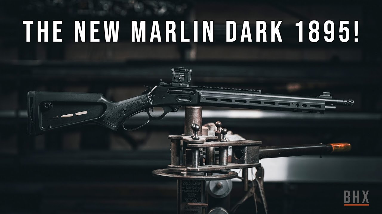 An updated lever-action rifle Marlin Dark Series Model 1895