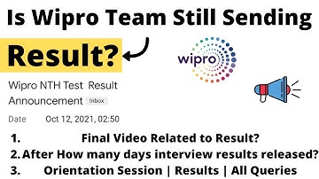 Wipro NTH 2022 Final Video Related to Result | Interview | All Queries | Wipro Elite NTH 2022 Exam
