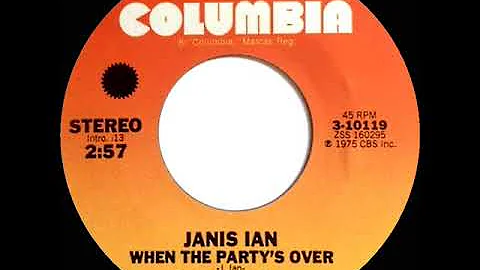 1975 Janis Ian - When The Partys Over (stereo 45)