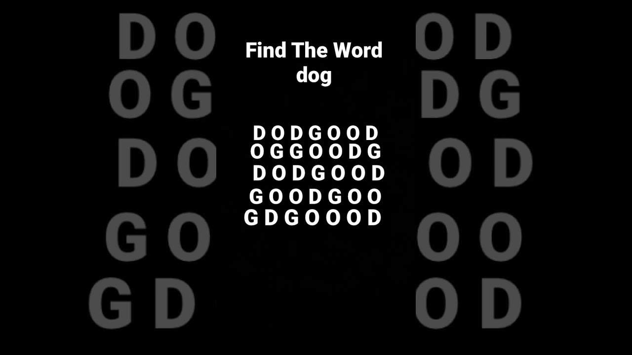 Find The Word Dog YouTube find-the-word-dog-youtube