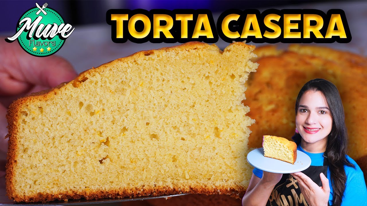 TORTA CASERA FÁCIL Y SÚPER ESPONJOSA | TORTA DE NARANJA 🍊 | Muve Flavors
