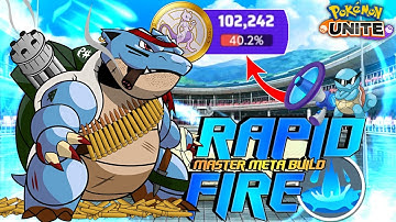 MAKE BLASTOISE THE KING OF UNDERWORLD WITH THIS INSANE RAPID SPOUT META BUILD!!!😳🔥 | Pokemon Unite