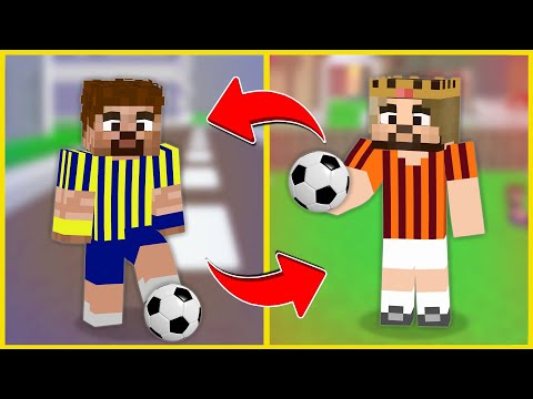 FUTBOLCU ARDA VE RÜZGAR YER DEĞİŞTİRDİ! 😂 - Minecraft ZENGİN FAKİR HAYATI