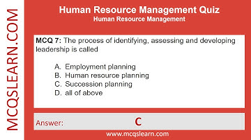 Human Resource Management Quiz Answers PDF | Human Resource Management MCQ Quiz Questions e-Book App