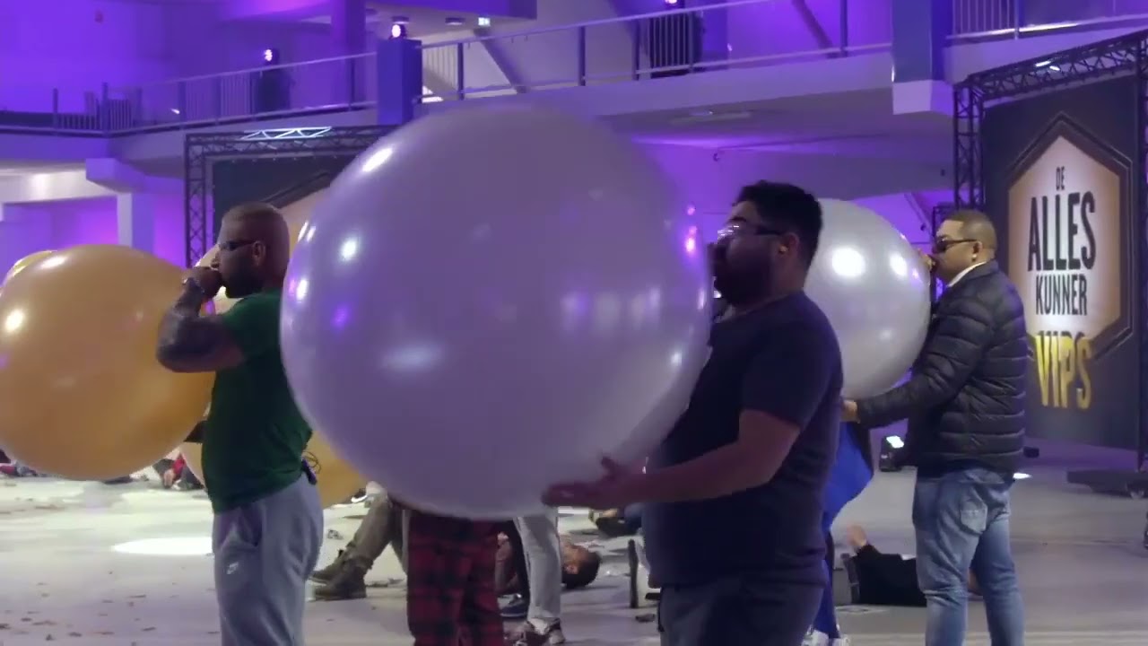 36 inch balloon gold and silver blow to pop