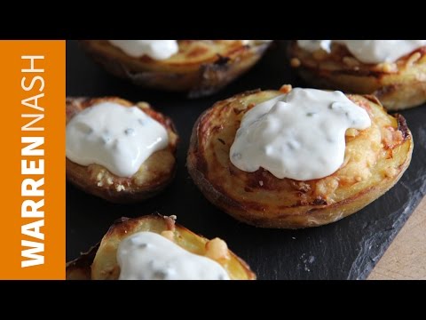 Potato Skins Recipe - Loaded with Cheese & Bacon - Recipes by Warren Nash