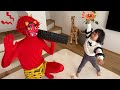 鬼がやってきた!アンパンマンと一緒に鬼退治! なのキッズ 節分 豆まき 鬼 鬼は外 まめまき 鬼のパンツ アンパンマン バイキンマン おもちゃ 子ども 遊び 悪者 スーパーヒーロー ヒーロー kids