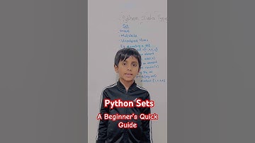 Mastering Python Sets: A Beginner’s Quick Guide | Python Programming for Kids #coding #python