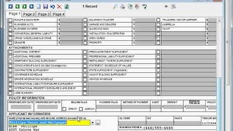 ACORD Forms Basic Features - DeskTop Version