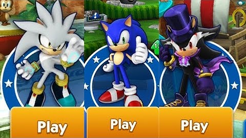 Sonic dash gameplay iOS | Sonic vs Shadow vampire vs Silver