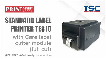 TE310 with Care Label Cutter module