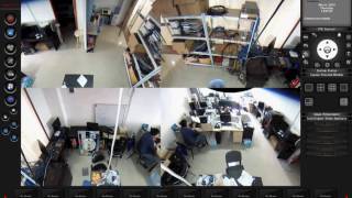 Fisheye 360 degree ip camera PC software show screenshot 1
