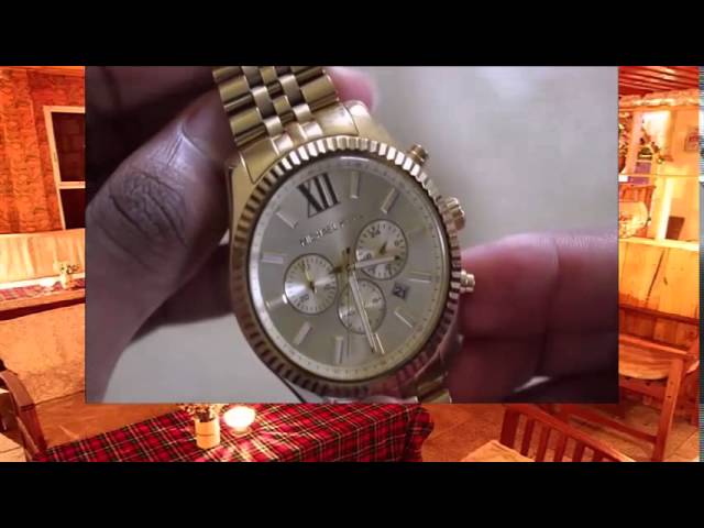 Michael Kors MK8281 Lexington Gold Stainless Steel Watch Review -