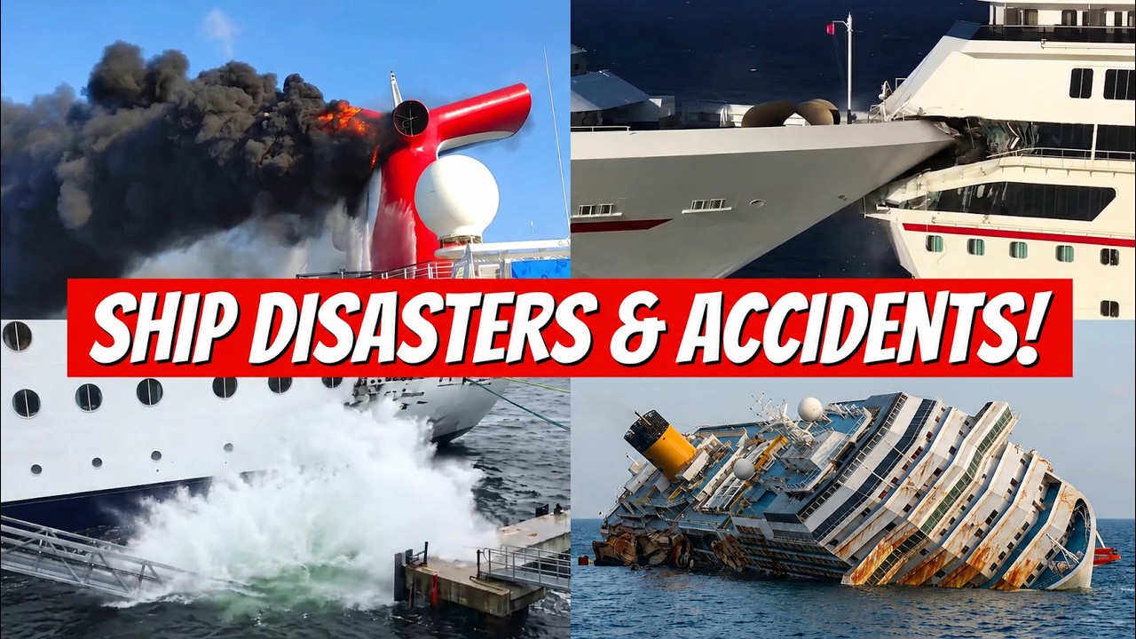 CRUISE SHIP CRASHES, FIRES & SINKINGS! (compilation)