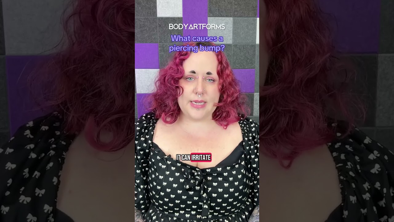 What causes piercing bumps?