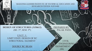 MGITER, NAVSARI, BE:3RD, SEM:5TH, DOS(3150612), DOUBLY RC BEAM ANALYSIS, BY: PALAK PATEL, 20/07/20