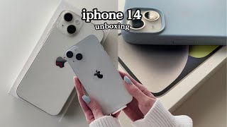 iPhone 14 ✨starlight✨ unboxing + accessories, camera test ･ﾟ✧:･.☽˚｡･ﾟ✧:･.: