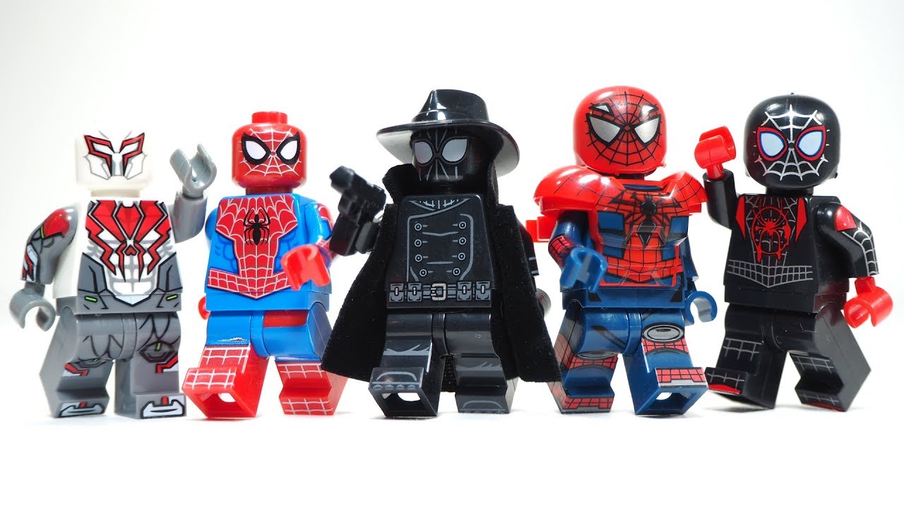 Spider-Man Spider-Verse Unofficial Lego Minifigures - YouTube