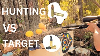 Target vs Hunting .22LR: 2 Target Loads vs 2 HP on Grapefruits (Slow-Mo Impacts)