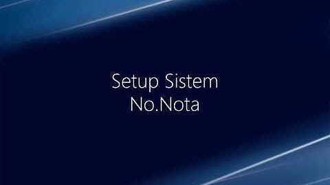 6024 ISX Utility Setup Sistem Nomor Nota