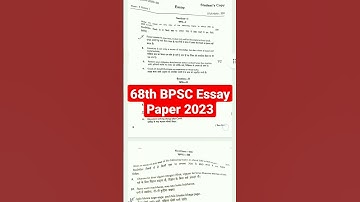 68th BPSC Mains Essay Paper Analysis ! BPSC Mains Question Paper Analysis #68thbpsc #bpscmains #bpsc