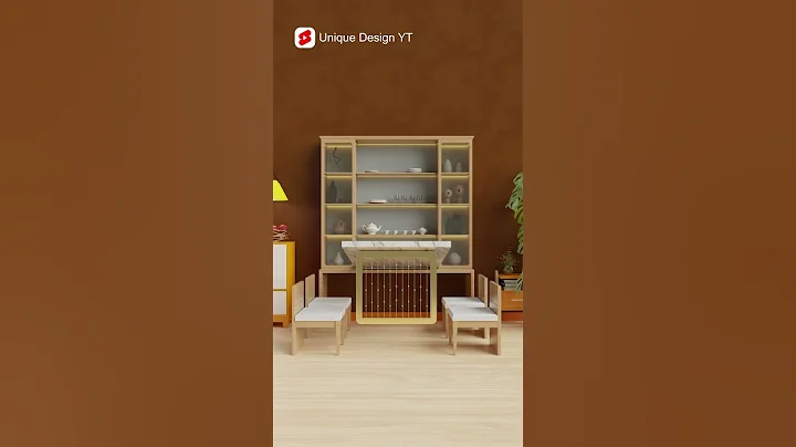 This Showcase Turns Into a Full Dining Table! | Genius Solid Wood Furniture Design Idea