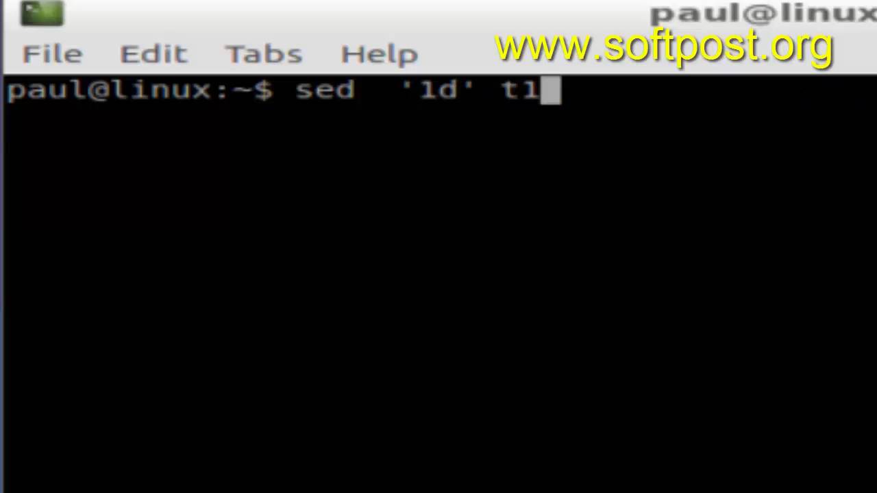 Difference Between Sed And Awk In Mac OSX Terminal YouTube