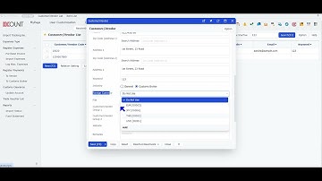 [ECOUNT Practice] Inventory I - Setup - Customer Vendor - Customer Vendor Info. Tab