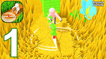 Grass Ranch - Gameplay Walkthrough Part 1 Stickman Grass Ranch Farm Lawn (iOS, Android)